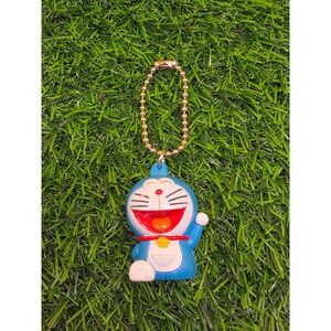Doraemon Blue Robotic Cat Waving Keychain Fujiko-Pro Anime Figure Ball Chain